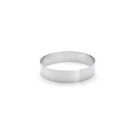 De Buyer - Cercle à entremets rond en inox - 20 x 4,5 cm - Fabriqué en France, Parfait pour Mousse, Entremets, Pâtisserie, Inox Durable qui Conserve sa Forme, Bonne Convection Thermique