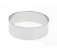 De Buyer - Cercle à entremets rond en inox - 7,5 x 4,5 cm - Fabriqué en France, Parfait pour Mousse, Entremets, Pâtisserie, Inox Durable qui Conserve sa Forme, Bonne Convection Thermique (Lot de 6)