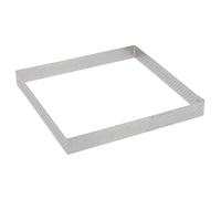 Cercle à tarte perforé carré 17,5 cm De Buyer