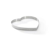 De Buyer - Cercle à tarte coeur VALHORNA en inox perforé - 22 cm - Fabriqué en France, Technologie AIR SYSTEM, Micro-Perforations pour Cuisson Rapide et Homogène pour Résultats Croustillants