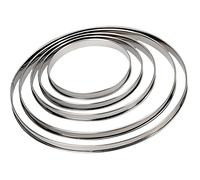 De Buyer - Cercle de cuisson 3091.18N - Inox, bord roulé Ø 18 cm H 2 cm
