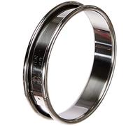 DE BUYER - Cercle à tarte rond en inox à bord roulé - 8 x 2 cm | Surface Lisse, Démoulage Facile, Pour des Résultats Sans Défaut et Délicieux