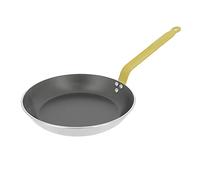 DE BUYER Choc Poêle Ronde Antiadhésive Aluminium 3 mm Epaisseur 27,9 cm Manche Jaune