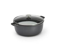 De Buyer - Faitout Coquelle Choc Extrême antiadhésif avec couvercle en verre 28 cm