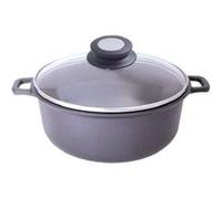 De Buyer Casserole Coquelle Choc Extrême antiadhésive avec couvercle en verre Ø 24 cm