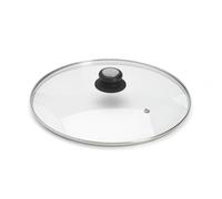 De Buyer - Couvercle en Verre Cerclé Inox - 32 cm | S'Adapte à Tous les Ustensiles de la Gamme CHOC EXTREME, Indispensable pour Mijoter ou Maintenir au Chaud