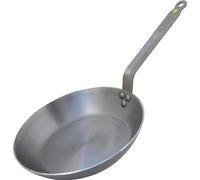 De Buyer Poêle ronde MINERAL tôle d'acier cire d'abeille Induction Noir 26 cm