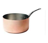 DE BUYER, DEPUIS 1830-INOCUIVRE-6406.14- CASSEROLE CUIVRE-INOX EP. 2MM Q. INOX- DIAMÈTRE : 14CM G