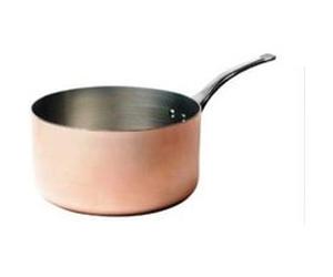 De Buyer, depuis 1830-InoCuivre-6406.18-Casserole Cuivre-Inox EP. 2mm - Q. Inox 18cm inox G