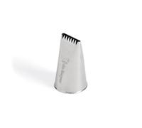 DE BUYER - Douille à bûche Plate en INOX - 6 Dents, 16 x 2 mm - en INOX, Idéale pour Décorer, Garnir et Remplir, Soudure pour Hygiène Parfaite, s'adapte aux Poches Pâtissières