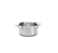 De Buyer - Faitout couvercle en inox 3 couches ALCHIMY - 16 cm - Fabriqué en France, Maîtrise de la Cuisson, Inox 18/10, Tous Feux + Four, Finition Poli Brossé