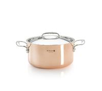 De Buyer - Faitout en Cuivre INOCUIVRE avec Couvercle et Anses - 24 cm
