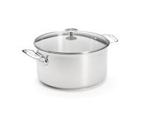 Faitout inox Milady avec couvercle en verre 28 cm 8 L De Buyer