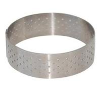 DE BUYER INDUSTRIES 3099.07 CERCLE À TARTE PERFORÉ À BORD DROIT EN INOX ROND G