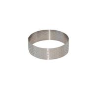 Cercle à tarte Inox perforé de BUYER H 2 cm D 28.5 cm