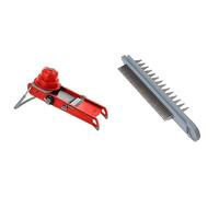 DE BUYER - Mandoline SWING PLUS rouge - 44,5 x 19,5 x 15 cm - 2015.43 & 2015.93 -double peigne 2 et 7 swing + boite