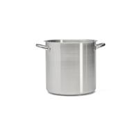 De Buyer - Marmite couvercle en inox PRIM'APPETY - 24 cm - , Inox 18/10 de Qualité Professionnelle, Fond Magnétique Épais pour Cuisson Maîtrisée, Tous Feux + Four, Finition Poli Brossé