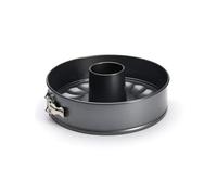 De Buyer - Moule à manqué à Savarin démontable en acier antiadhésif - Diamètre 26 cm -, Noir