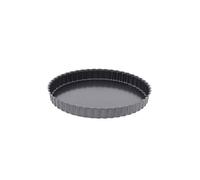 De Buyer - Moule à tarte Ø24 cm - acier antiadhésif cannelé - fond fixe - noir