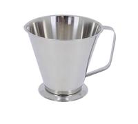 De Buyer Pichet à mesurer 3565.10N inox gradué 1 l avec pied et poignée Argent