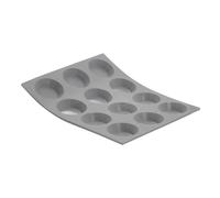DE BUYER - Plaque de 12 Mini Tartelettes ELASTOMOULE en Mousse de Silicone - 21 x 17,6 cm, diamètre 4,5 cm -