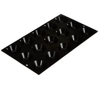 DE BUYER - Plaque de 15 mini-Tartelettes MOUL'FLEX en silicone | 17,5 x 30 cm