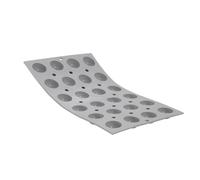 DE BUYER - Plaque de 24 Mini Demi-sphères ELASTOMOULE en Mousse de Silicone | 29 x 19,3 cm, diamètre 3 cm