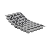 De Buyer - Plaque de 40 mini Cylindres ELASTOMOULE en mousse de silicone - 30 x 17,6 cm, diamètre 2,75 cm -