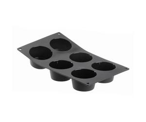 DE BUYER - Plaque de 6 Muffins MOUL'FLEX en silicone - 17,5 x 30 cm