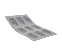 De Buyer – Moule à madeleines Elastomoule 8 – mousse de silicone 21 x 17,6 cm, gris