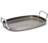 De Buyer Plaque de gril Mineral B Steel Grey 38 X 26 cm - sans revêtement antiadhésif