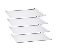 De Buyer - Plaque Rectang.inox 10.10° B.P 40X30 - Large -, Argenté (Lot de 4)
