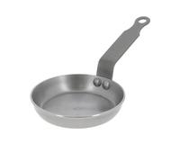 DE BUYER - Poêle à blinis en tôle d'acier MINERAL B - 12 cm | Fabriquée en France, Anti Adhérence Naturelle, Queue Rivetée et Finition à la Cire d'Abeille, Tous Feux + Flash Four