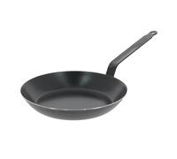 De Buyer - Poêle à frire en acier carbone bleu 2mm d'épaisseur - Diamètre 26,0 cm, surface de cuisson 21,1 cm - Passe au four - Naturellement antiadhésive - Fabriquée en France