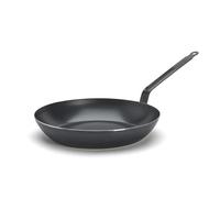 de Buyer - Poêle à frire en acier carbone bleu 2mm d'épaisseur - Diamètre 31,8 cm, surface de cuisson 23,2 cm - Passe au four - Finition naturellement anti-adhésive - Fabriquée en France