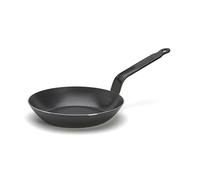 de Buyer - Poêle à frire en acier carbone bleu épaisseur 2mm - Diamètre 20,3 cm, surface de cuisson 14 cm - Passe au four - Finition naturellement anti-adhésive - Fabriquée en France