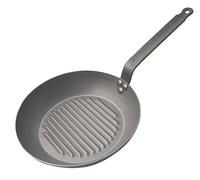 De Buyer | Poêle à frire en acier, Carbone plus, BBQ, grill, diamètre 26 cm
