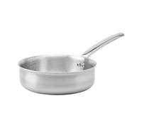 De Buyer - Sauteuse à bords droits en inox 3 couches ALCHIMY - 24 cm - Fabriquée en France, Maîtrise de la Cuisson, Inox 18/10, Tous Feux + Four, Finition Poli Brossé