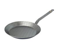 De Buyer – Poêle à steaks MINERAL B 28 cm – Acier, fabriquée en France, anti-adhérence naturelle
