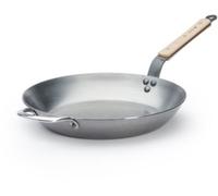 De Buyer Poêle à frire MINERAL B 32 cm, manche en bois