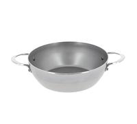 MINERAL Sauteuse Paysanne Bombée à bord haut en tôle d´acier cire d´abeille de BUYER 2 anses D 24 cm
