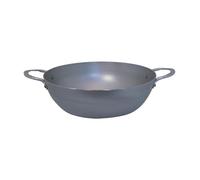 De Buyer Poêle paysanne Mineral B 24 cm – acier, 2 anses, cire d'abeille, gris G