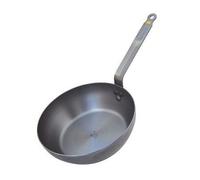 De Buyer – Poêle paysanne Mineral B Element – Tôle d'acier cire d'abeille, bord haut – 28 cm