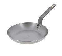 DE BUYER - Poêle ronde antiadhésive en inox AFFINITY - 32 cm | Fabriquée en France, Montée Rapide en Température, Inox 18/10, Tous Feux + Four, Finition Poli Brillant