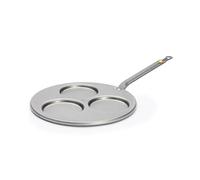 DE BUYER - Poêle triblinis en tôle d'acier MINERAL B - 27 cm - 3 emp. | Fabriquée en France, Anti Adhérence Naturelle, Queue Rivetée et Finition à la Cire d'Abeille, Tous Feux + Flash Four