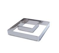 DE BUYER RAHMEN AUSDEHNBAR EDELSTAHL 30x30x5 bis 57x57