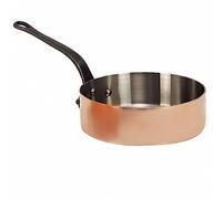 DE BUYER Sauteuse droite cuivre inox et fonte - Ø 20 cm - Cuivre et acier - Tous feux sauf induction
