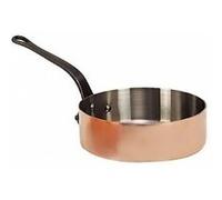 De Buyer Sauteuse Droite Cuivre Inox Et Fonte - O 24 Cm - Cuivre Et Acier - Tous Feux Sauf Induction Cuivre G
