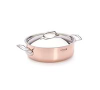 De Buyer Sautoir Prima Matera 6241.28 Cuivre Induction Couvercle inox Ø28 cm