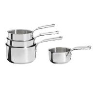 De Buyer - Lot de 4 casseroles inox Milady 14/16/18/20 cm - Inox 18/10, sans PFAS, fond sandwich